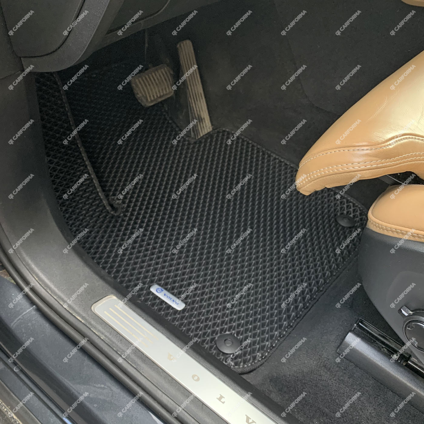 Ворсовые коврики на Volvo XC90 II 2014 - 2025 в Екатеринбурге