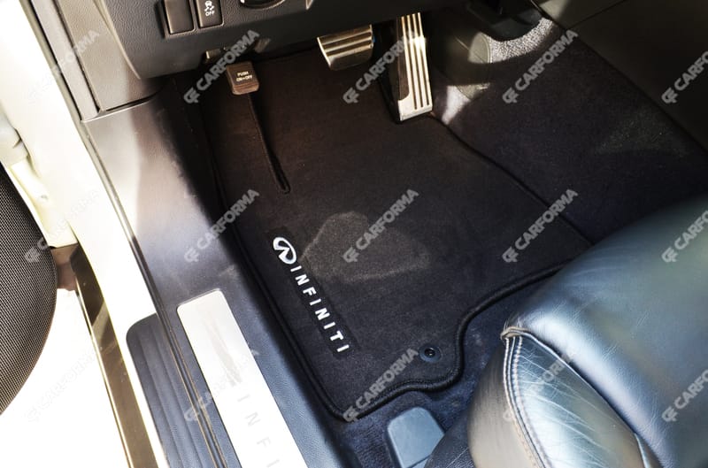 Ворсовые коврики на Infiniti QX70 2013 - 2019 в Екатеринбурге