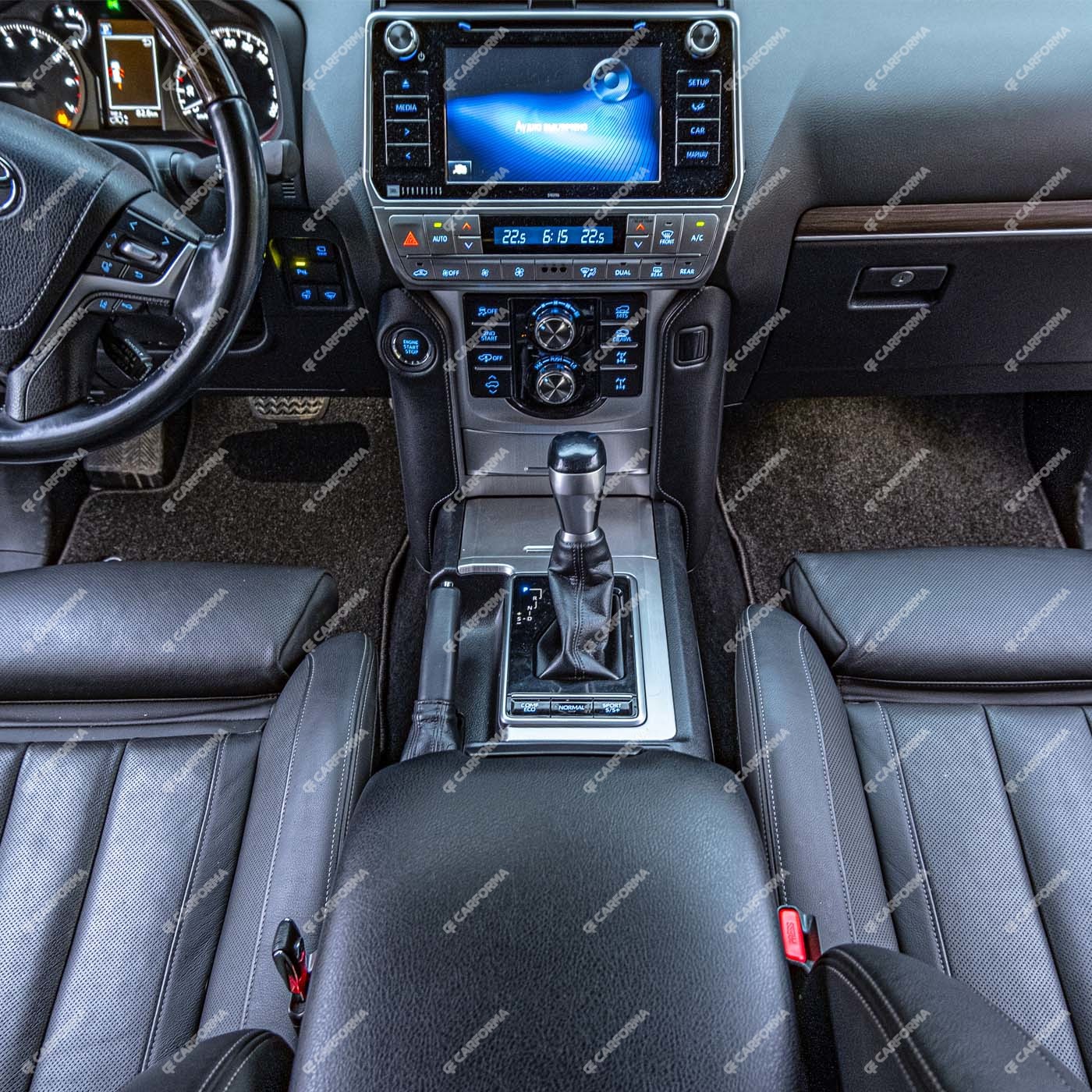 Ворсовые коврики на Toyota Land Cruiser Prado 150 2009 - 2023 в Екатеринбурге