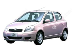 Ворсовые коврики на Toyota Vitz I 1998 - 2005