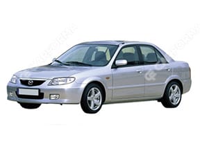 Ворсовые коврики на Mazda 323 1998 - 2003