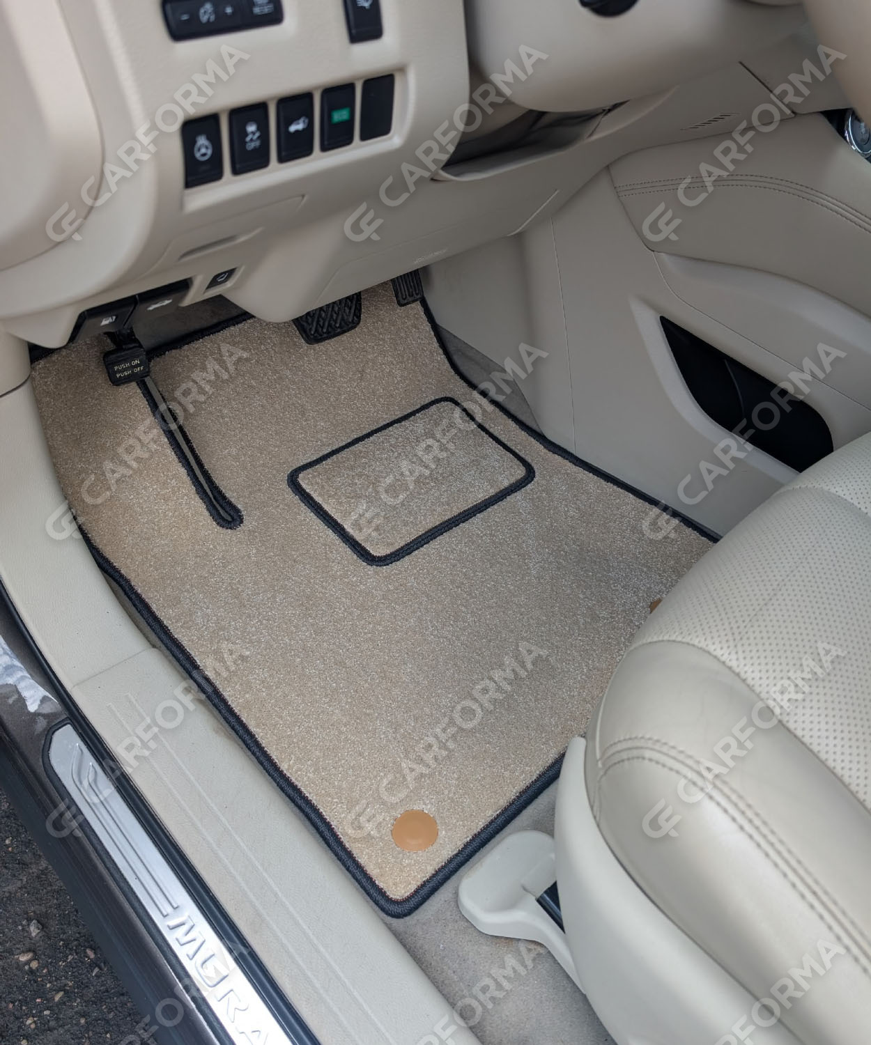 Ворсовые коврики на Nissan Murano (Z52) 2014&nbsp;-&nbsp;2022 в Екатеринбурге