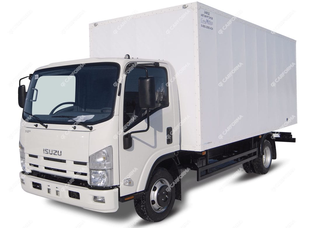 Ворсовые коврики на Isuzu ELF VI широкая кабина 2006 - 2025