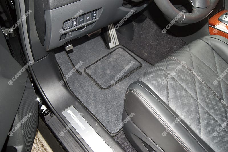 Ворсовые коврики на Infiniti QX70 2013 - 2019 в Екатеринбурге