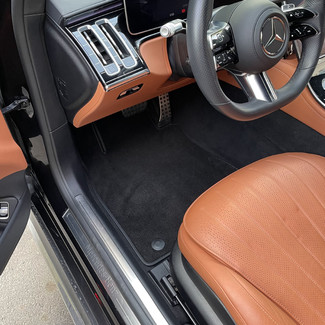 Ворсовые коврики на Mercedes S (W223, V223) 2020 - 2025 в Екатеринбурге